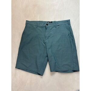 Hurley Mens Size 36 Blue Heathered Walk Shorts Stretch‎ Performance Casual